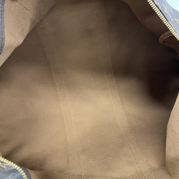 LOUIS VUITTON Authentic Brown Monogram Keepall 50 Boston Bag - Picture 4 of 12